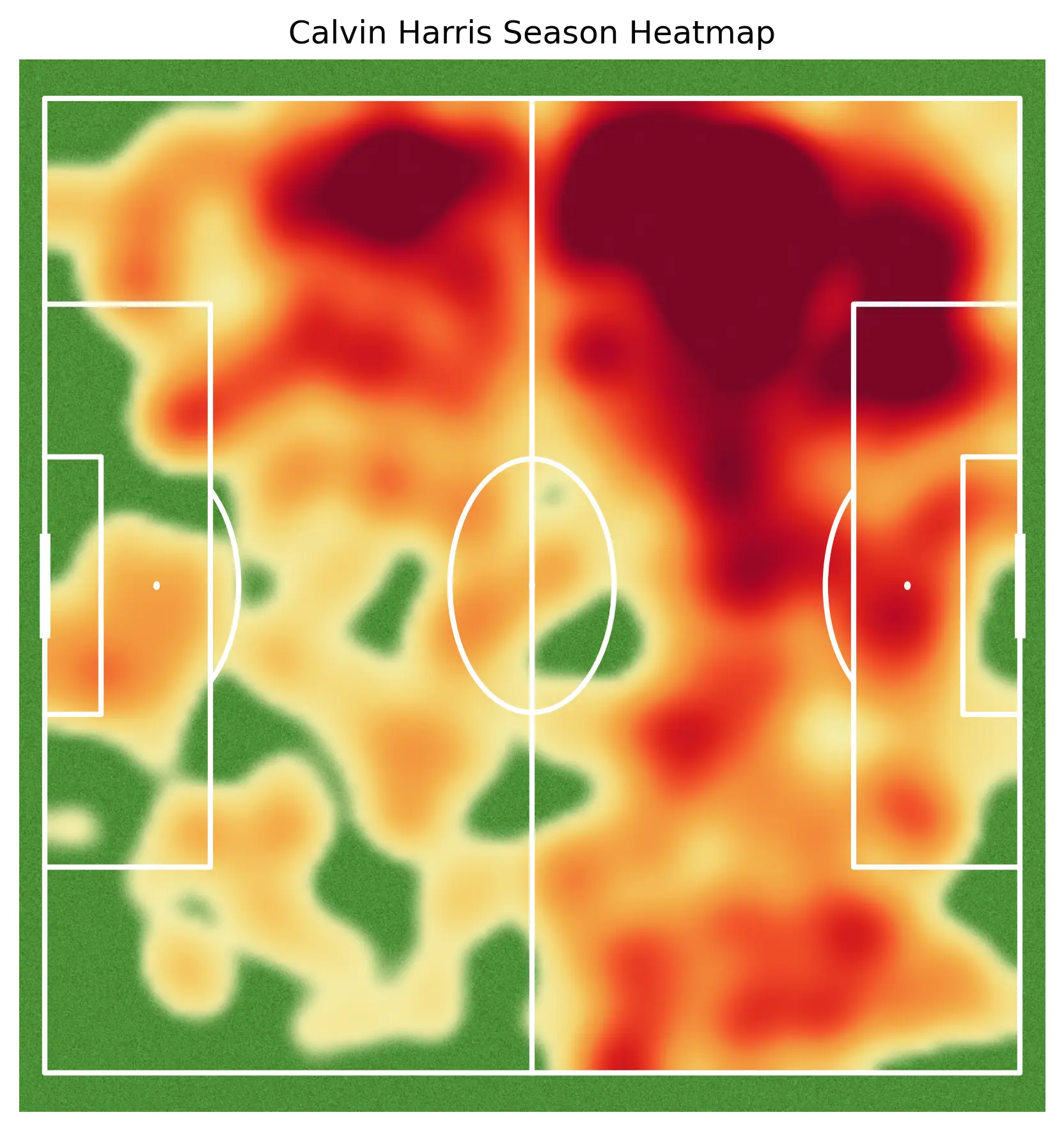 Calvin Harris Heatmap